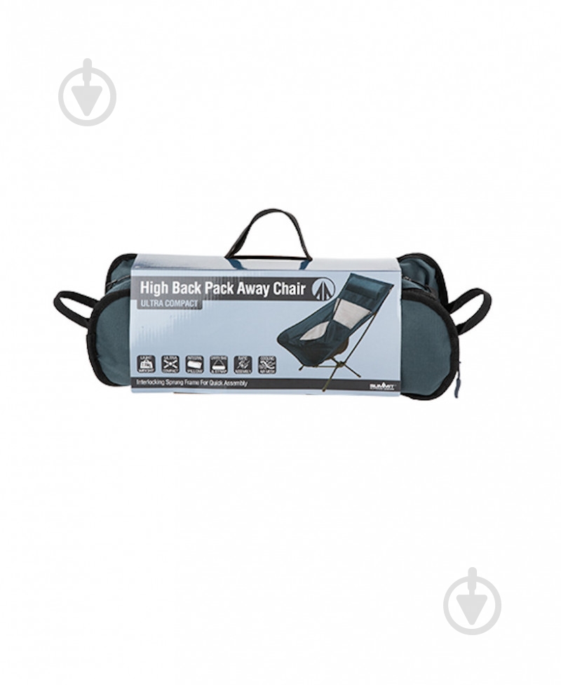 Кресло раскладное Summit High Back серый - фото 2 Кресло раскладное Summit High Back серый - фото 2