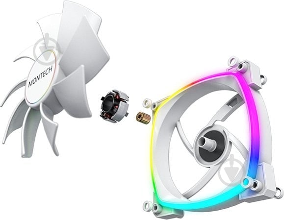 Корпусный кулер Montech AX140 PWM White - фото 2 Корпусный кулер Montech AX140 PWM White - фото 2