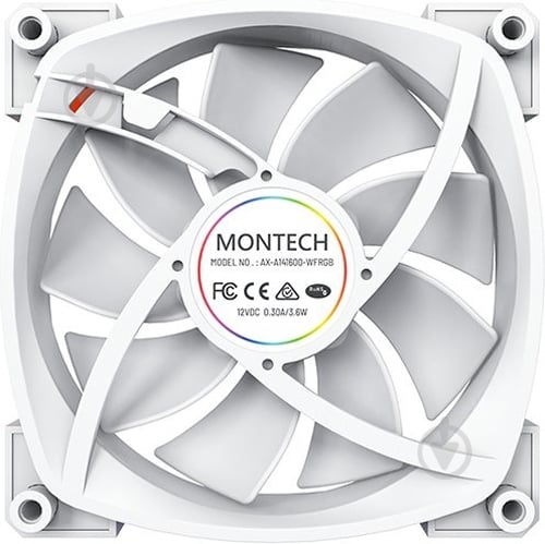 Корпусный кулер Montech AX140 PWM White - фото 3 Корпусный кулер Montech AX140 PWM White - фото 3