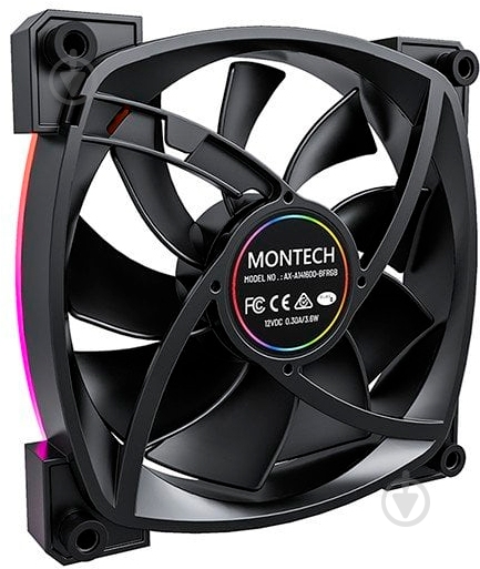 Корпусный кулер Montech AX140 PWM Black - фото 3 Корпусный кулер Montech AX140 PWM Black - фото 3