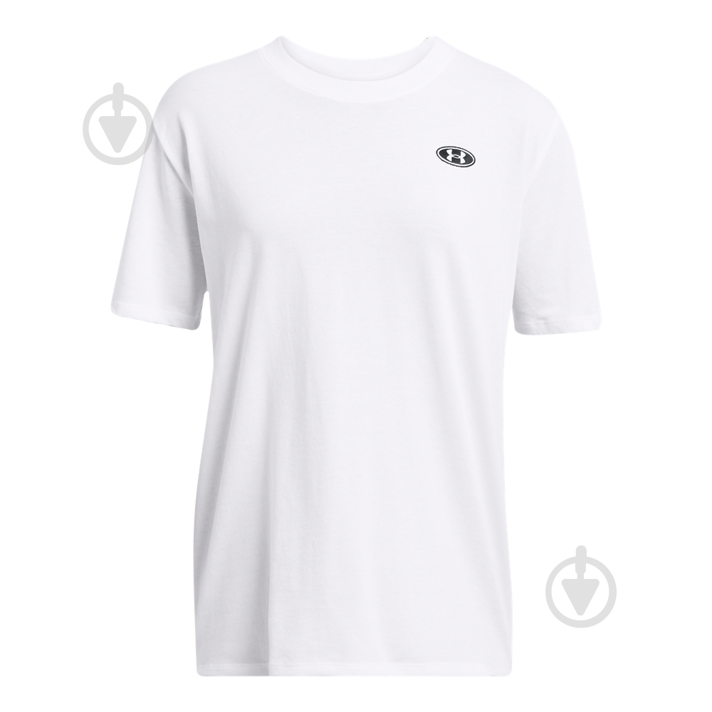 Футболка Under Armour HW Embroid Patch BFOS SS 1383045-100 р.M белый - фото 3