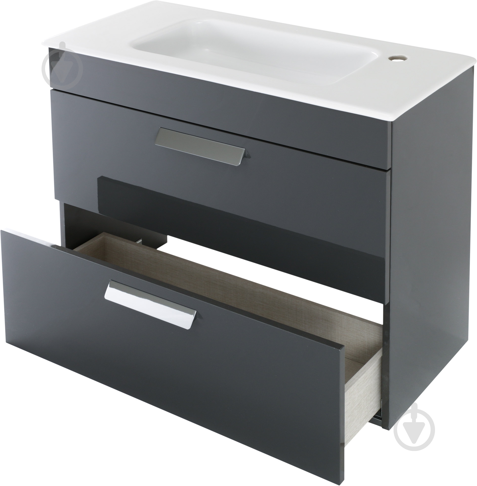 Тумба подвесная ROCA Debba 80 антрацит A855907153 - фото 3 Тумба подвесная ROCA Debba 80 антрацит A855907153 - фото 3