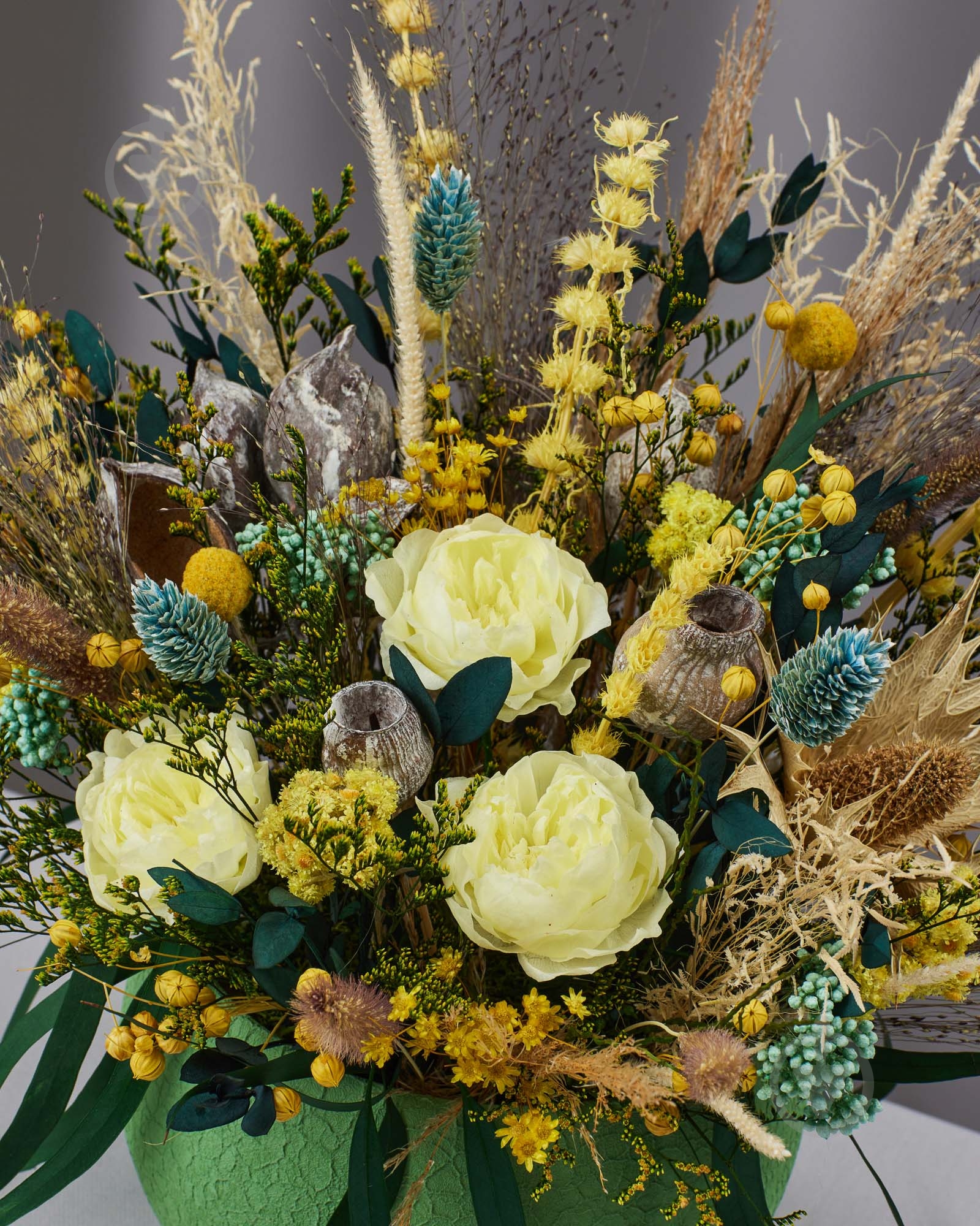 Композиция Floretta интерьерная в кашпо Солнечная романтика 20x20 см - фото 2