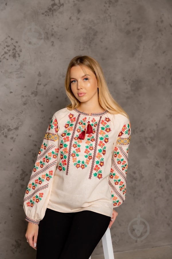 Вышиванка Galychanka Счастливая судьба р. L бежевый Wb-0377 - фото 2