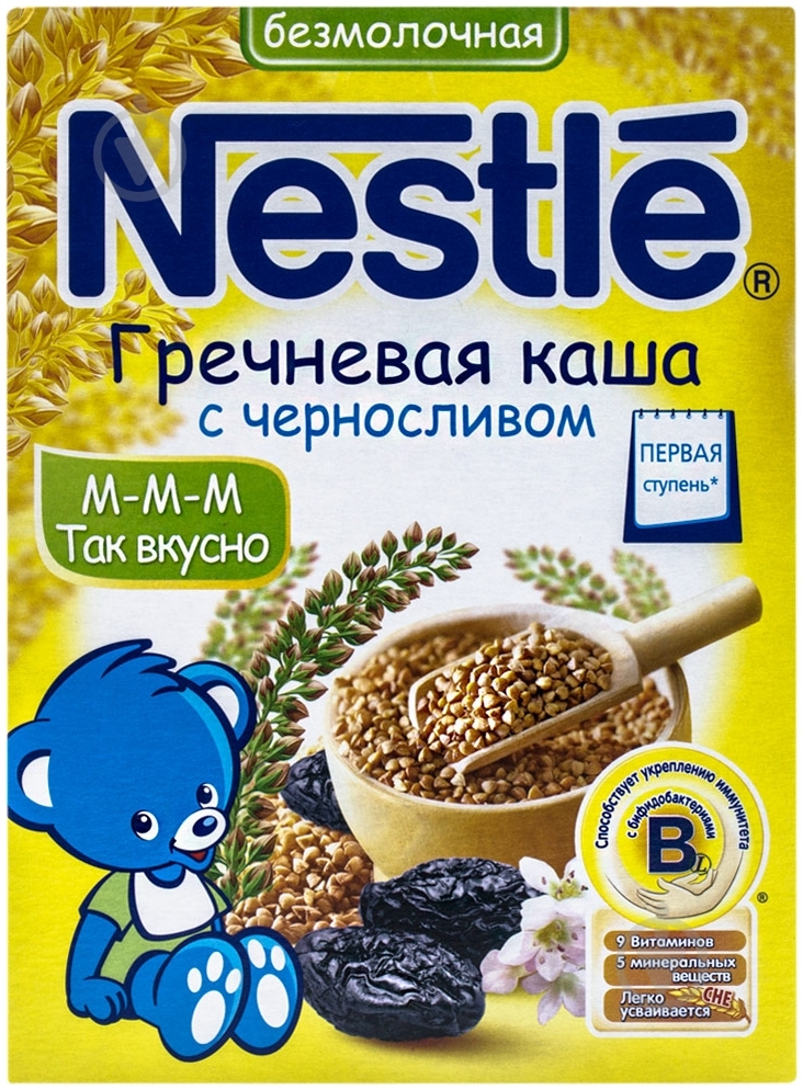 Каша безмолочная Nestle от 4 месяцев гречневая с черносливом 200 г - фото 1