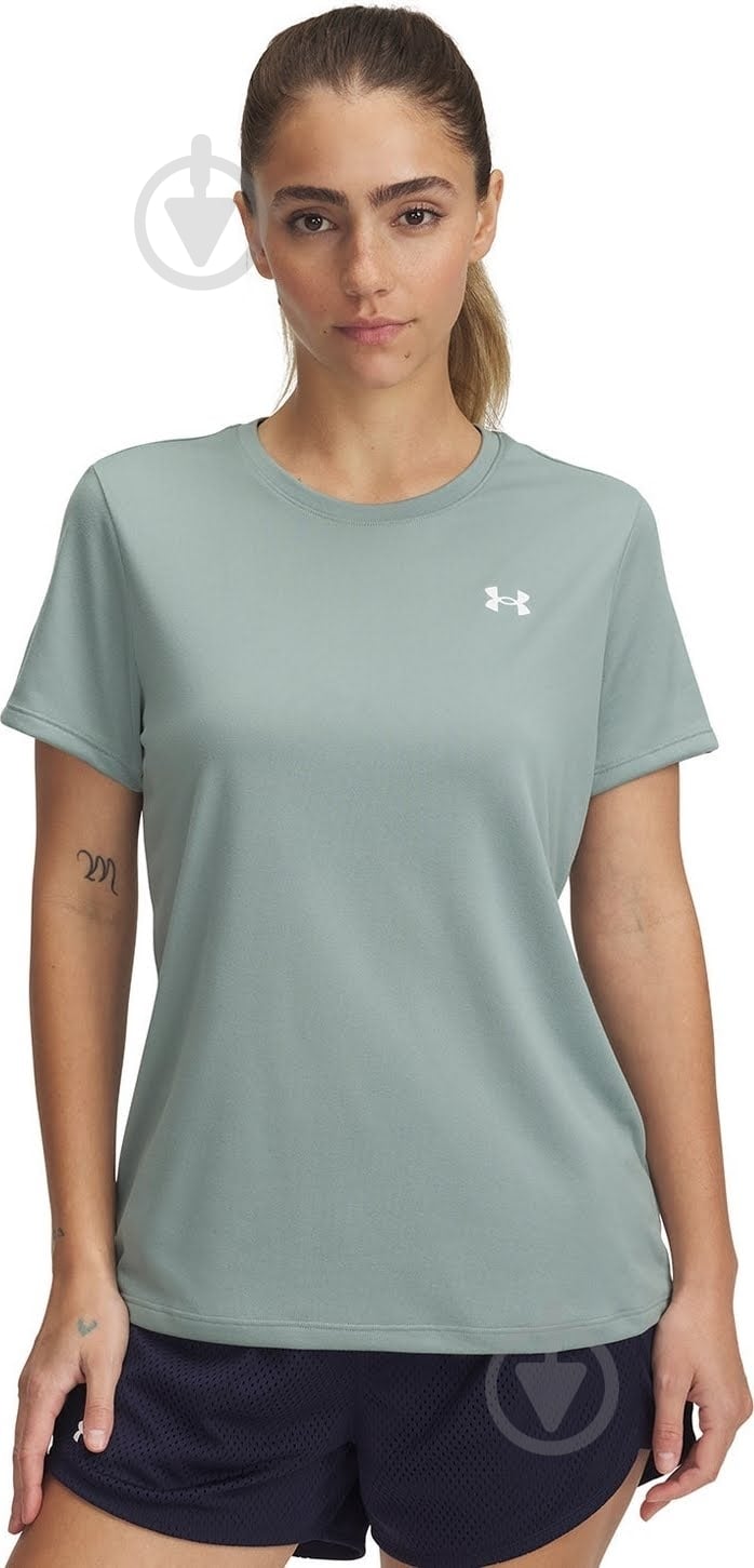 Футболка Under Armour Tech SSC - Solid 1384231-348 р.M зеленый - фото 1