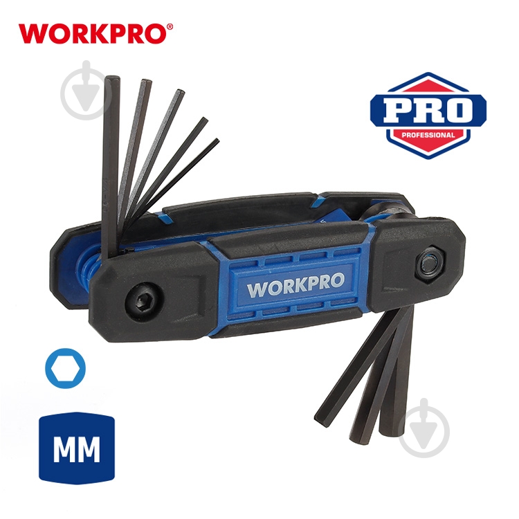 Набір ключів шестигранних WORKPRO HEX CR-V PRO WP222028 - фото 3 Набір ключів шестигранних WORKPRO HEX CR-V PRO WP222028 - фото 3