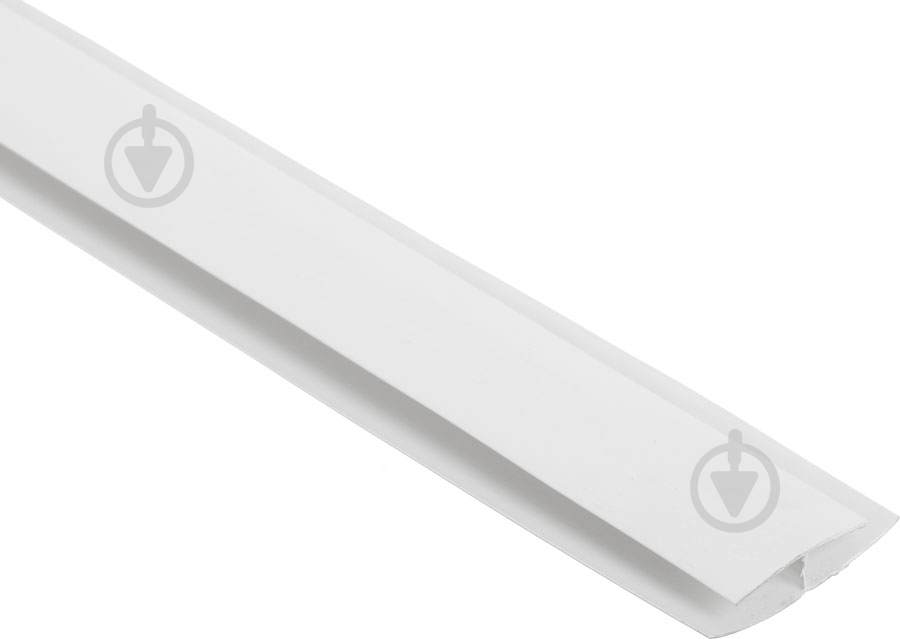 Уголок Н-образный 60х40х10х3000 мм белый - фото 1