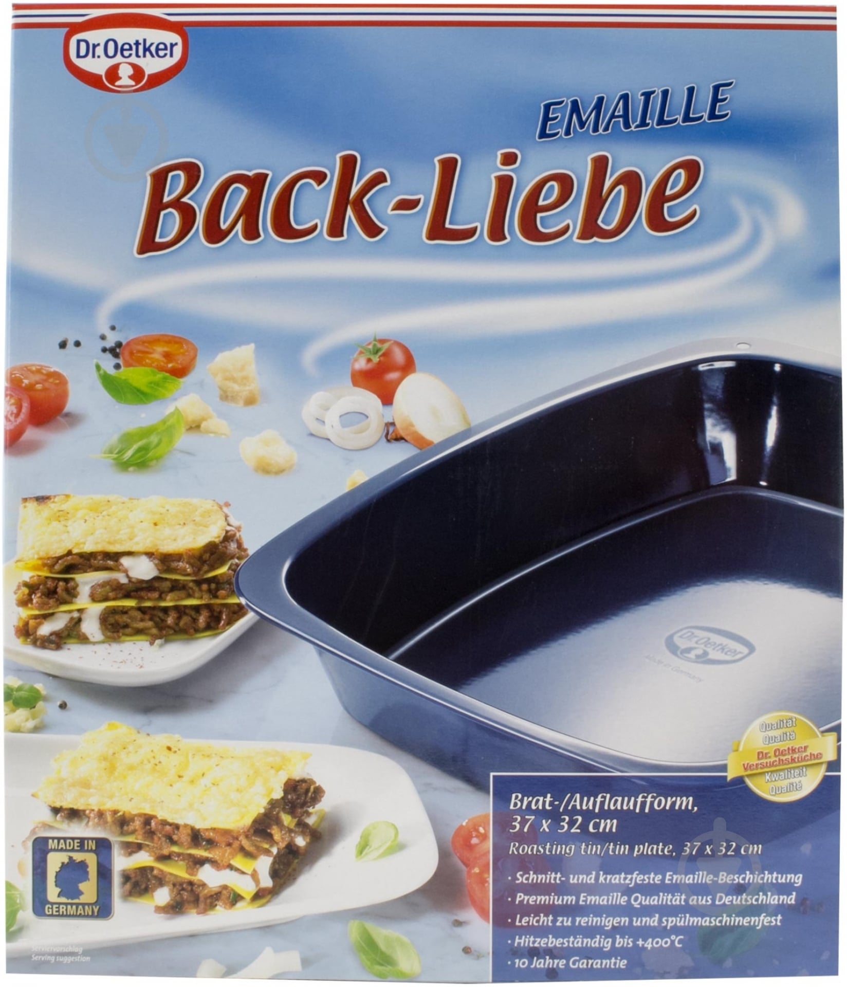 Форма для випікання Dr. Oetker Back-Liebe Emaille 38x25 см - фото 2 Форма для випікання Dr. Oetker Back-Liebe Emaille 38x25 см - фото 2