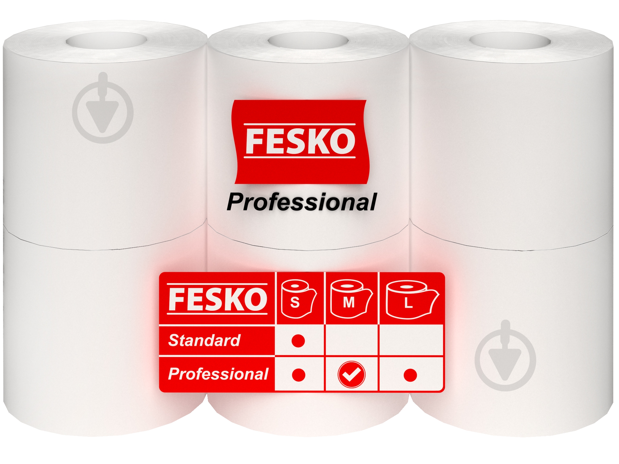 Туалетная бумага FESKO Professional двухслойная 6 шт. - фото 1