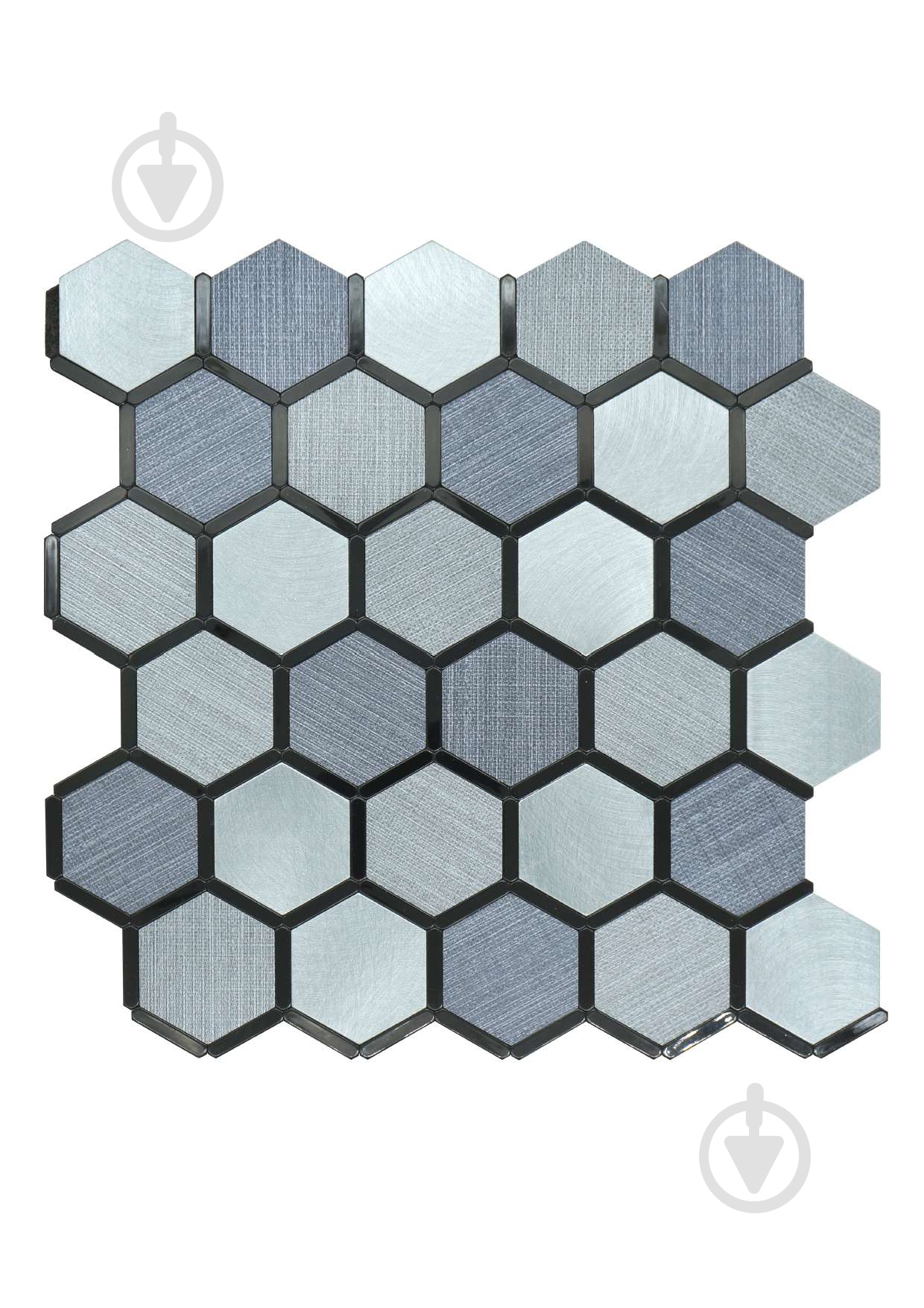 Декоративная панель EMERGO самоклеющая Шестиугольник Графіт Home Inspire - фото 1 Декоративная панель EMERGO самоклеющая Шестиугольник Графіт Home Inspire - фото 1