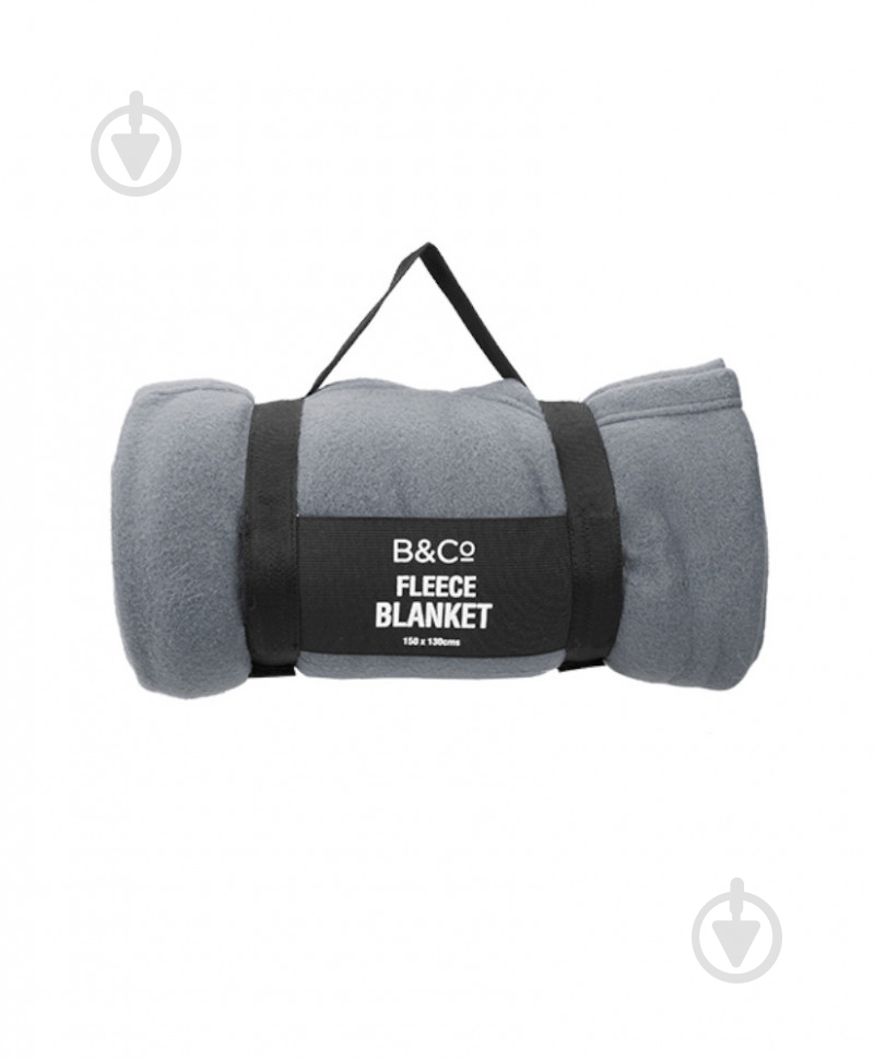 Плед Summit B&Co Fleece Blanket 150x130 см серый - фото 2