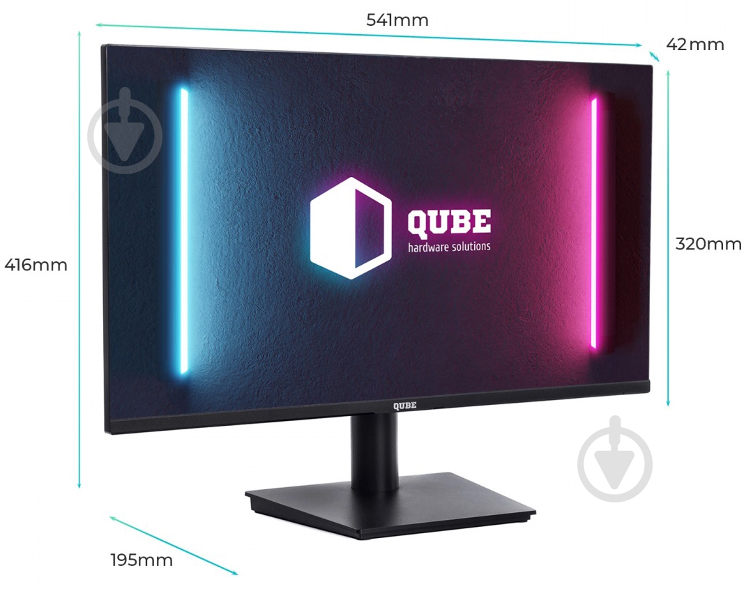 Монитор QUBE 23,8" (B24F75plus-IPS) - фото 6 Монитор QUBE 23,8" (B24F75plus-IPS) - фото 6