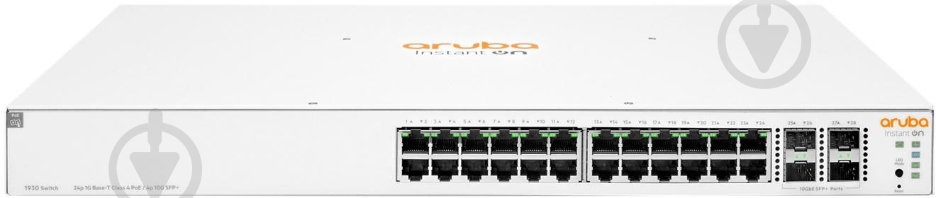 Комутатор ARUBA BY HPE IOn 1930 24G 4SFP+ 195W Sw JL683B (RSVLC-1906) - фото 2 Комутатор ARUBA BY HPE IOn 1930 24G 4SFP+ 195W Sw JL683B (RSVLC-1906) - фото 2