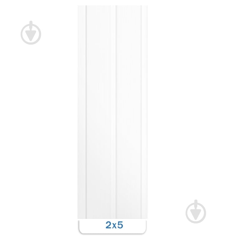Панель ПВХ 2х5 белая матовая 7х100х3000 - фото 2
