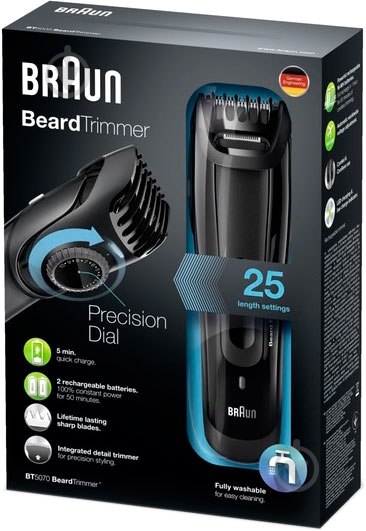 Триммер Braun BT5070 - фото 4 Триммер Braun BT5070 - фото 4