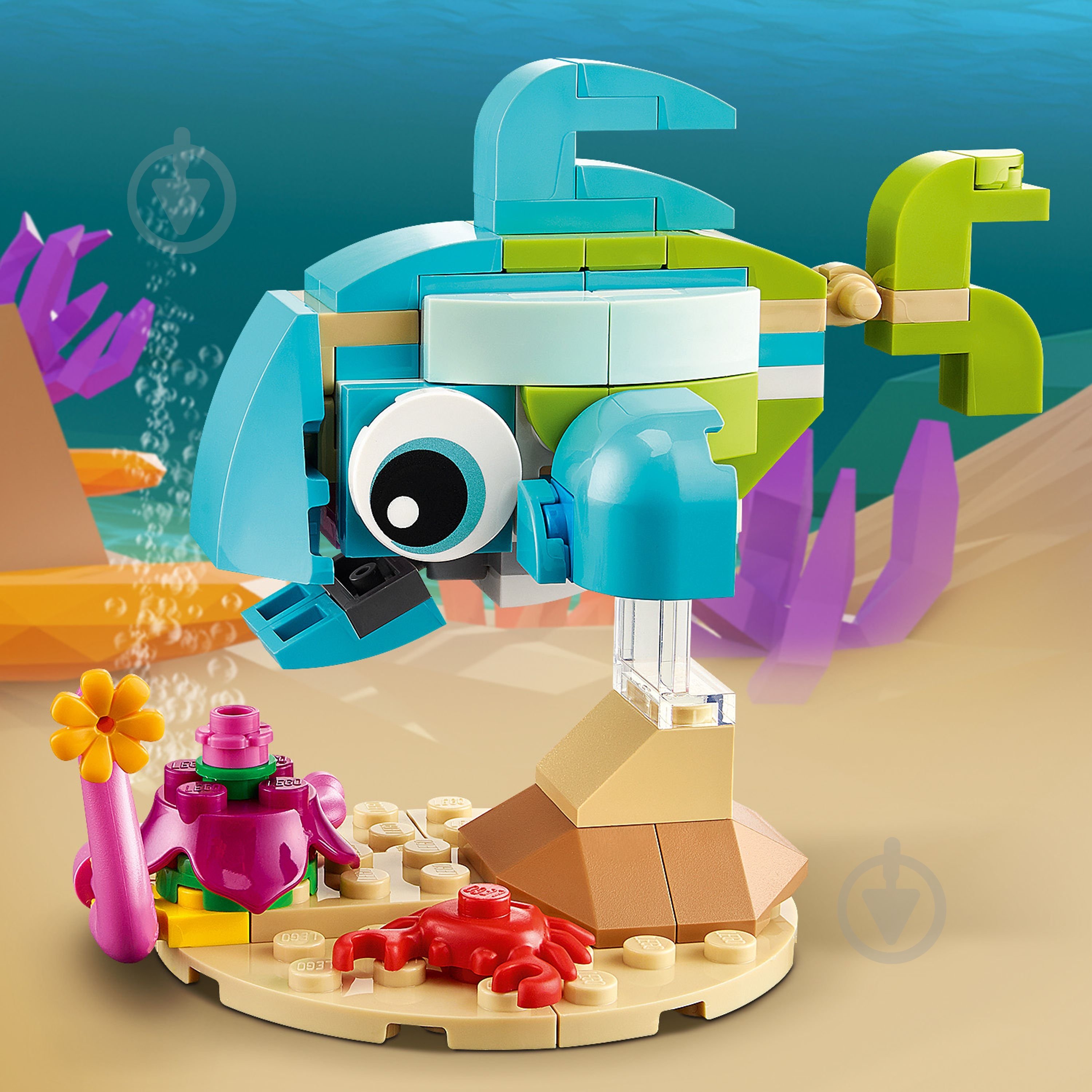 Конструктор LEGO Creator Дельфин и черепаха 31128 - фото 6