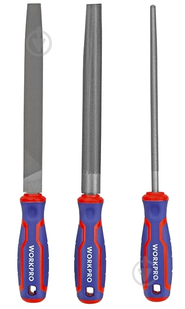 Набір напилків WORKPRO 200 мм 3 шт. WP201702 - фото 1