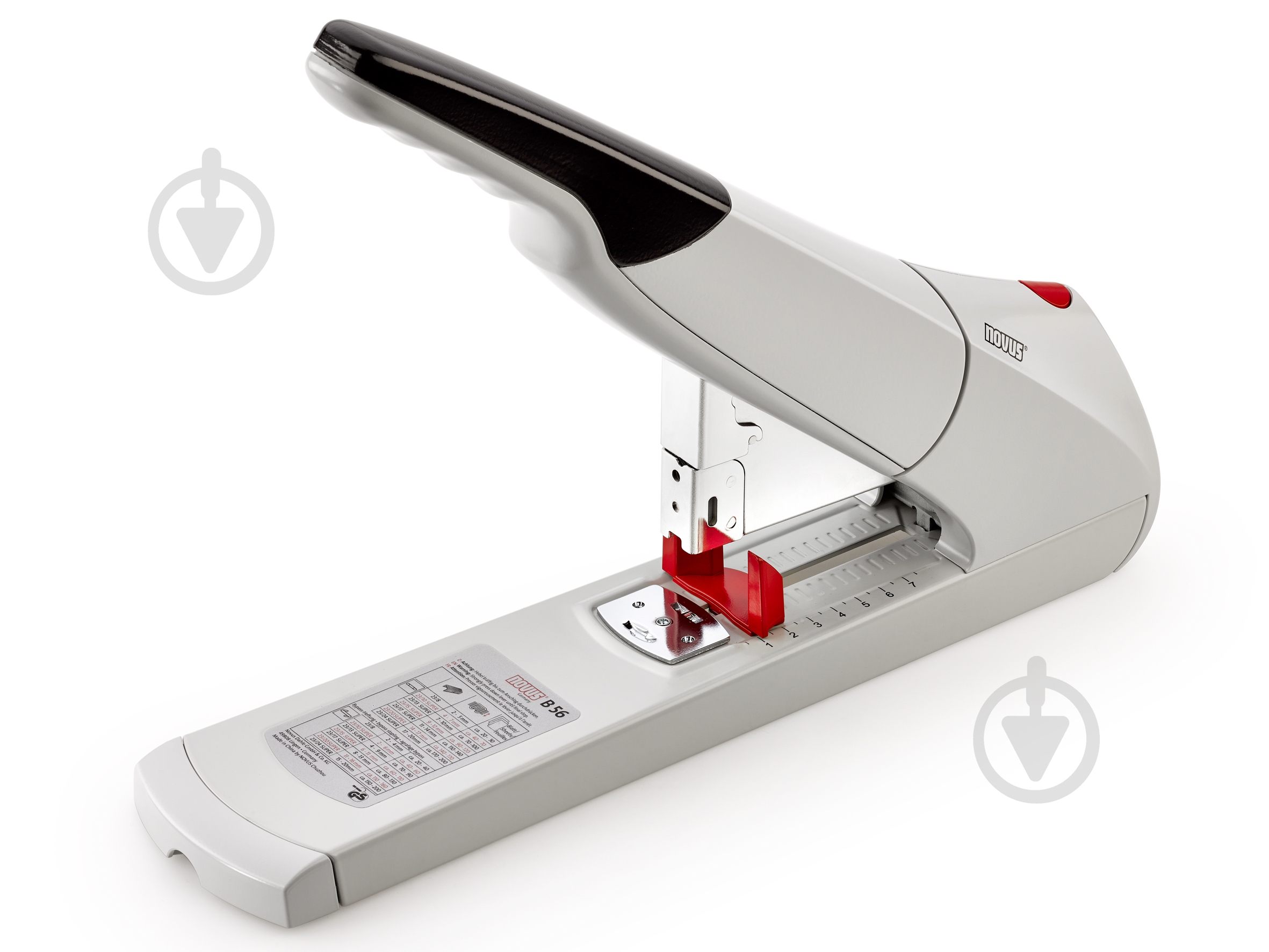 Степлер B56 серый Novus - фото 1