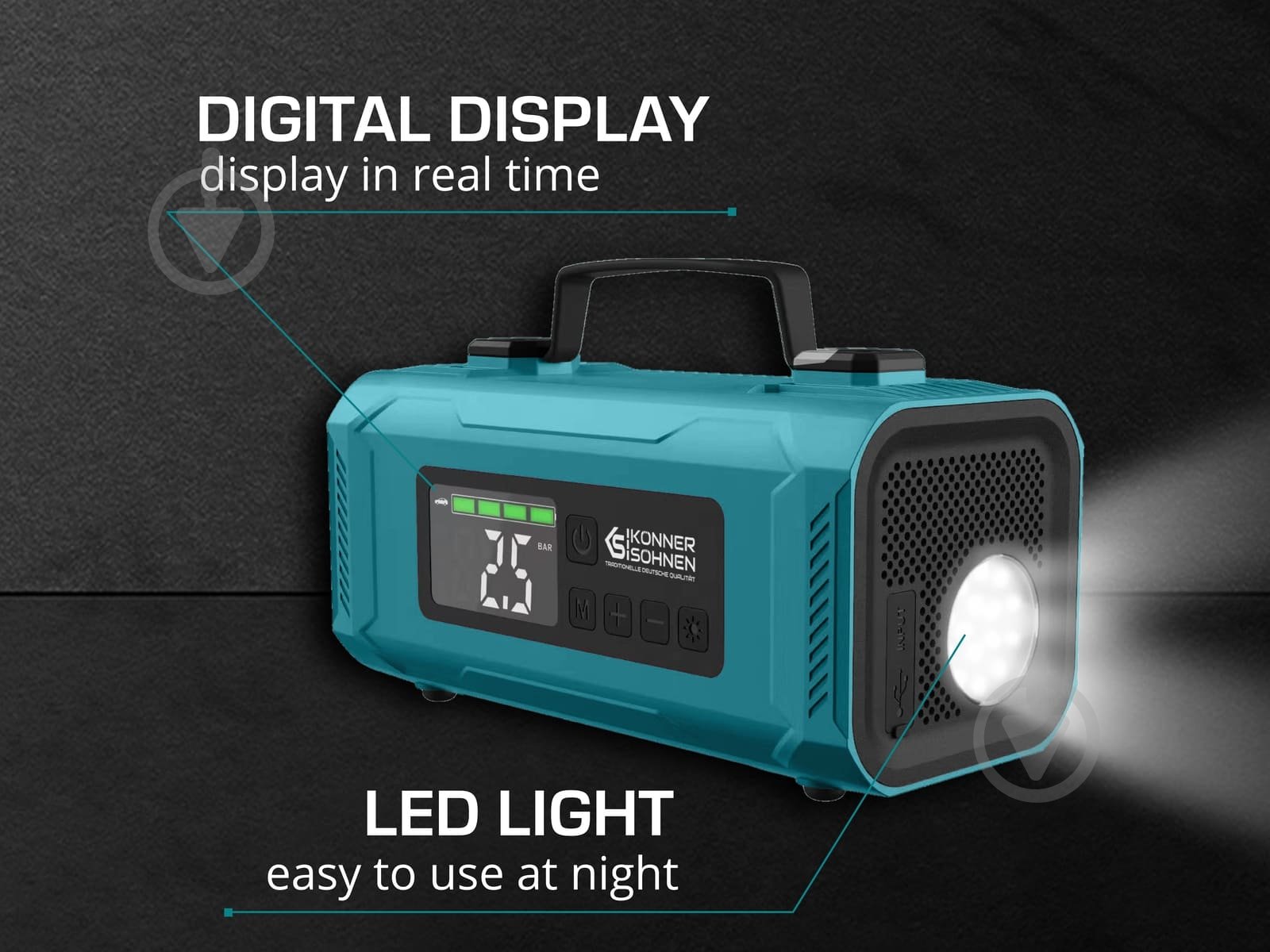 Пускозарядний пристрій інверторний Konner&Sohnen (KS JSP-2000) - фото 4