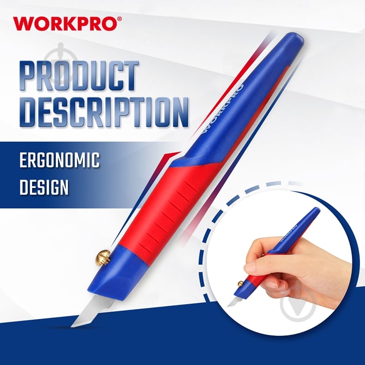 Набор ножей WORKPRO для хобби WP219005 - фото 4