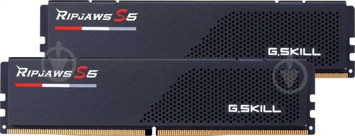 Оперативная память G.Skill DDR5 SDRAM 32 GB (2x16GB) 6000 MHz (F5-6000J3238F16GX2-RS5K) Ripjaws S5 - фото 1 Оперативная память G.Skill DDR5 SDRAM 32 GB (2x16GB) 6000 MHz (F5-6000J3238F16GX2-RS5K) Ripjaws S5 - фото 1