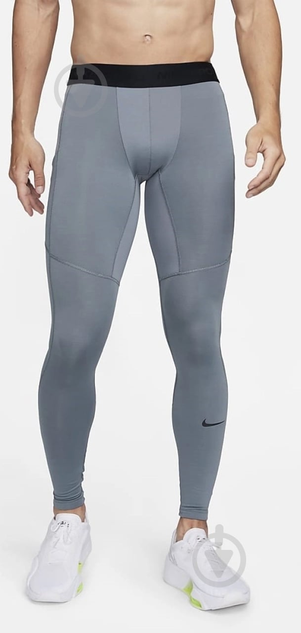 Лосины Nike Pro Warm FB7961-084 р.L серый - фото 1
