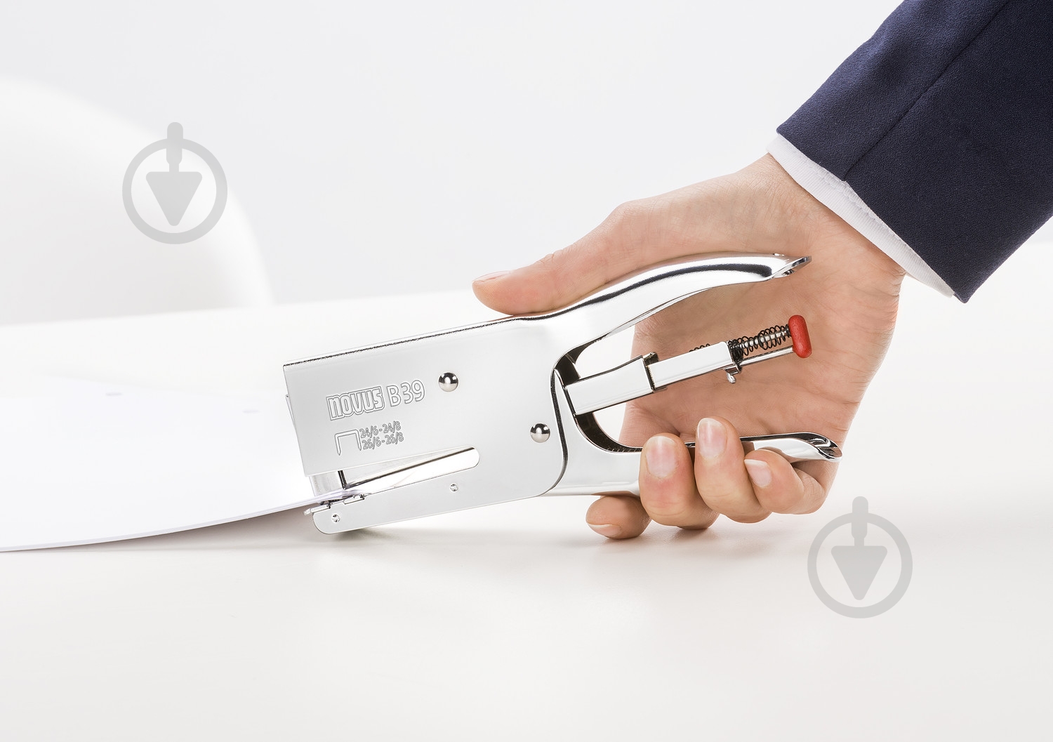 Степлер-плаер B39 хром Novus - фото 2