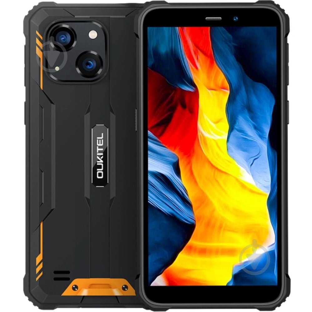 Смартфон Oukitel G2 4/64GB black/orange (G2_OR) - фото 1
