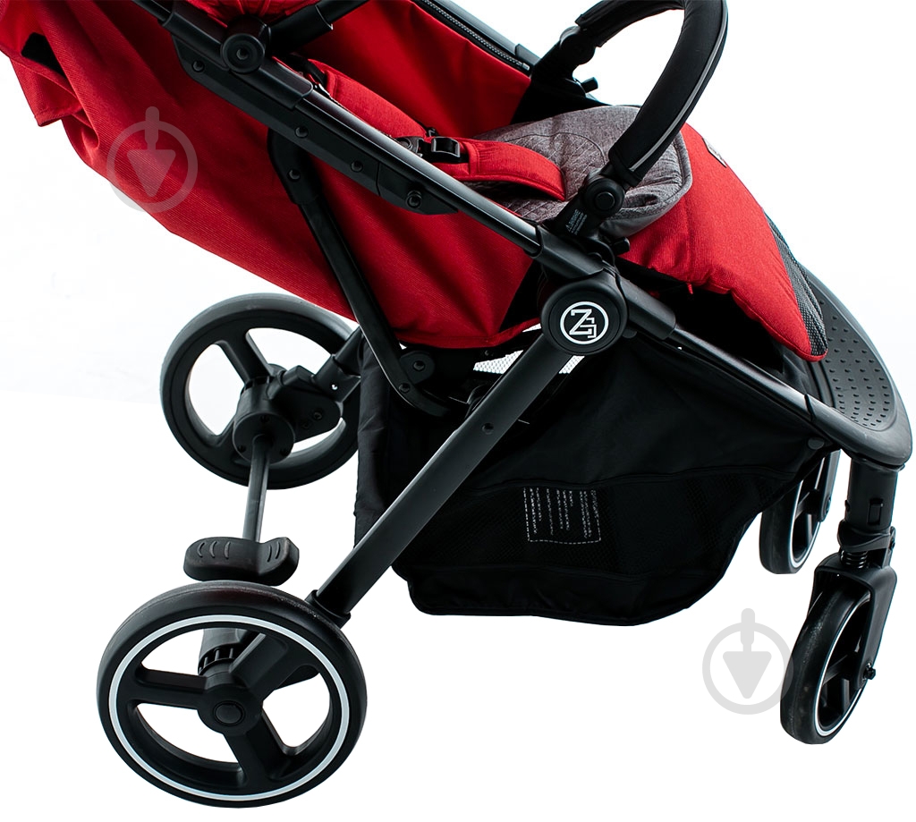Коляска прогулочная Babyzz В100 красная - фото 5