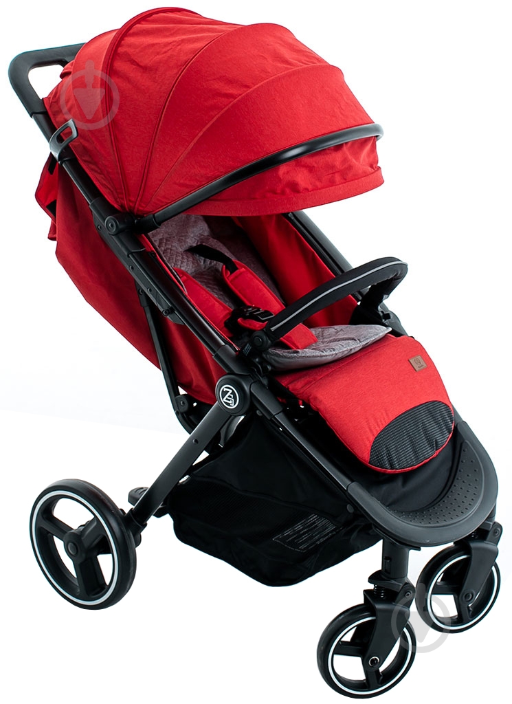Коляска прогулочная Babyzz В100 красная - фото 2