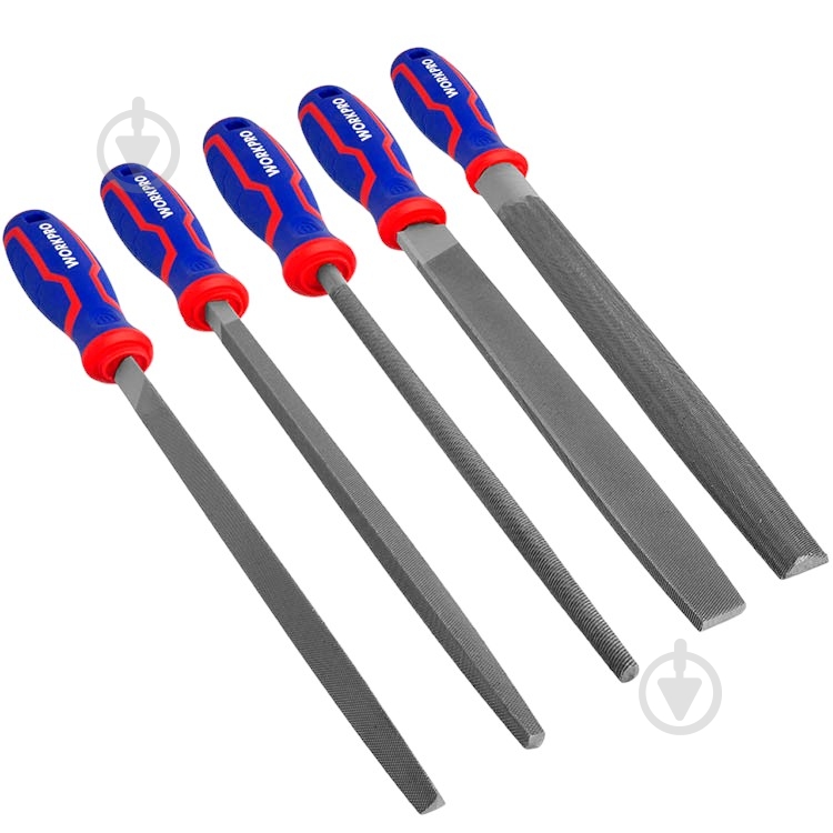 Набор напильников WORKPRO 200 мм 5 шт. WP201701 - фото 1