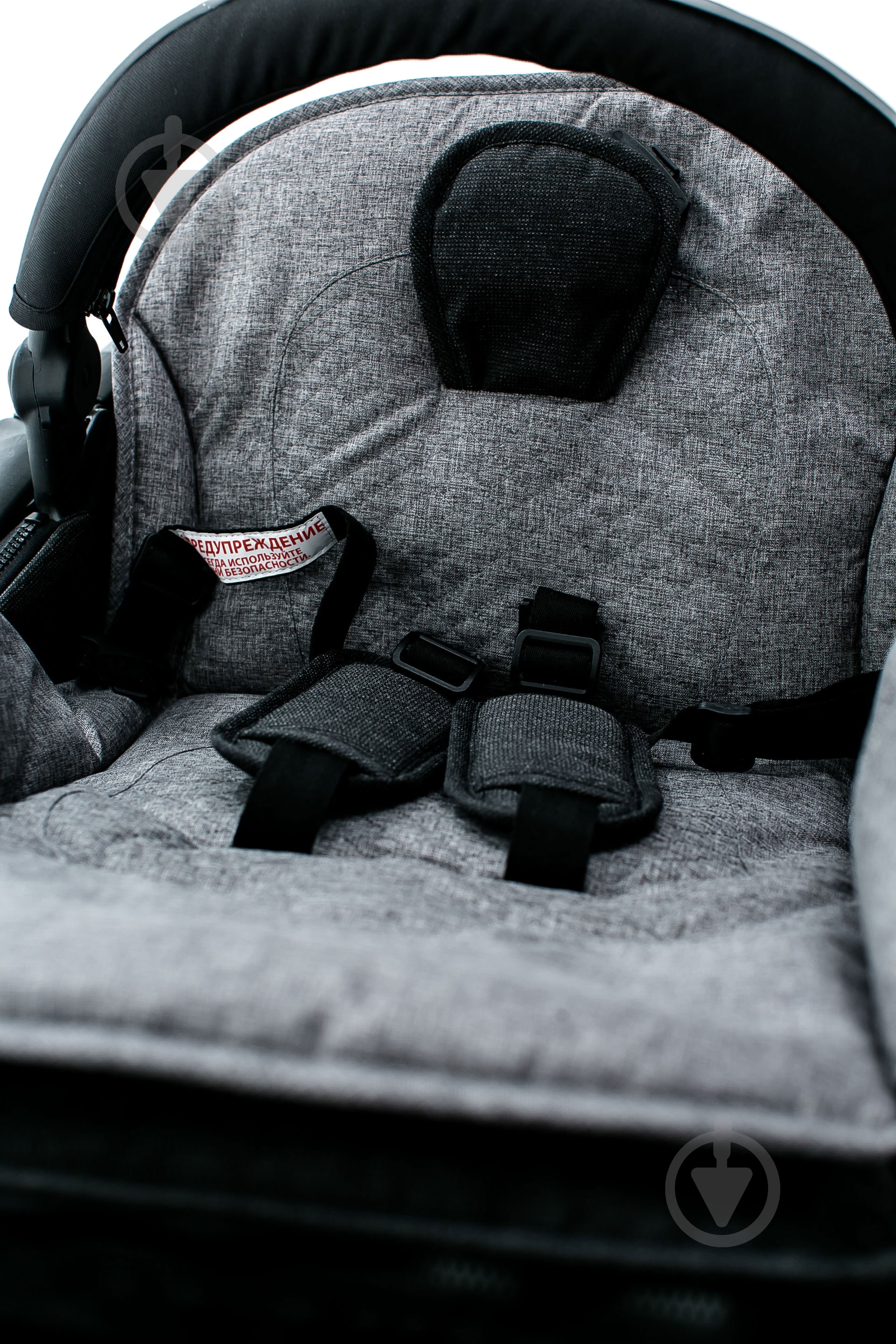 Коляска прогулочная Babyzz B100 темно-серая - фото 9