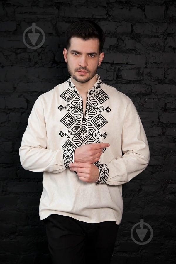 Сорочка Galychanka Руна Msh-0233ls р. XXL бежевий - фото 1