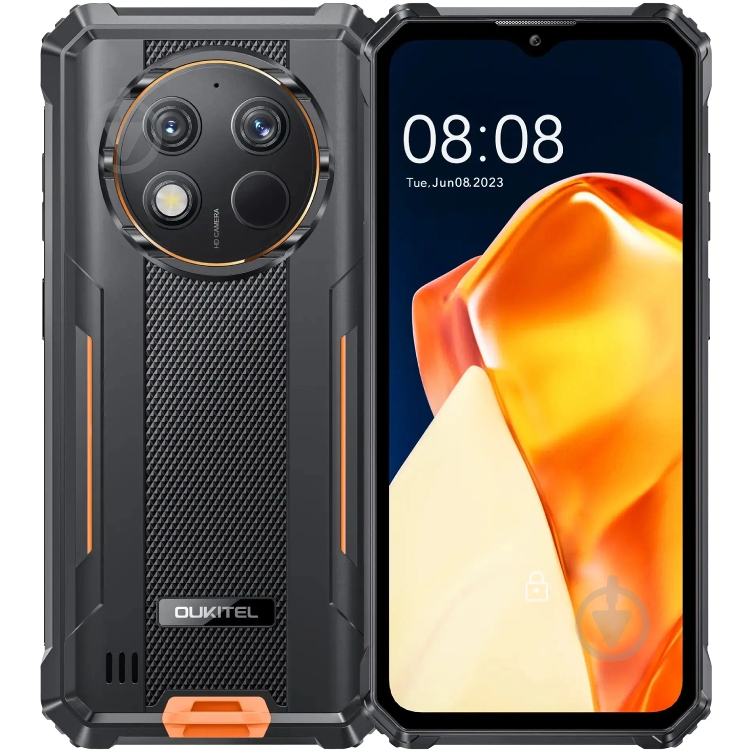Смартфон Oukitel G1S 4/128GB black/orange (G1S_OR) - фото 1 Смартфон Oukitel G1S 4/128GB black/orange (G1S_OR) - фото 1