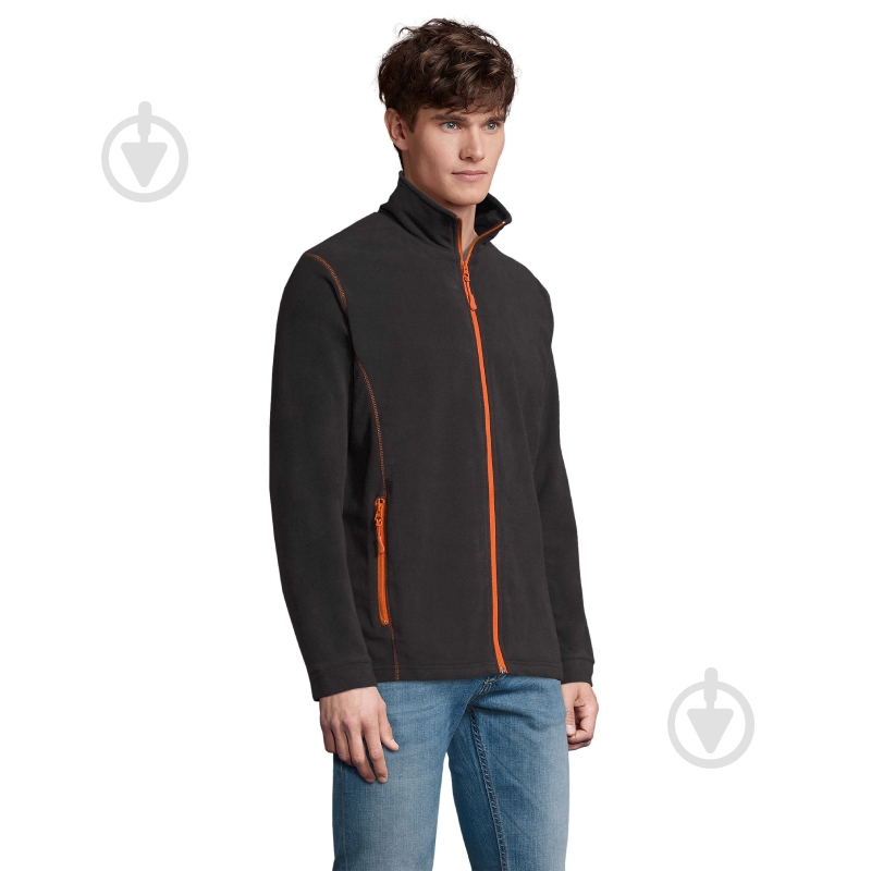 Ветровка мужская демисезонная Sol's NOVA MEN 00586959 р.2XL серая с оранжевым - фото 1 Ветровка мужская демисезонная Sol's NOVA MEN 00586959 р.2XL серая с оранжевым - фото 1