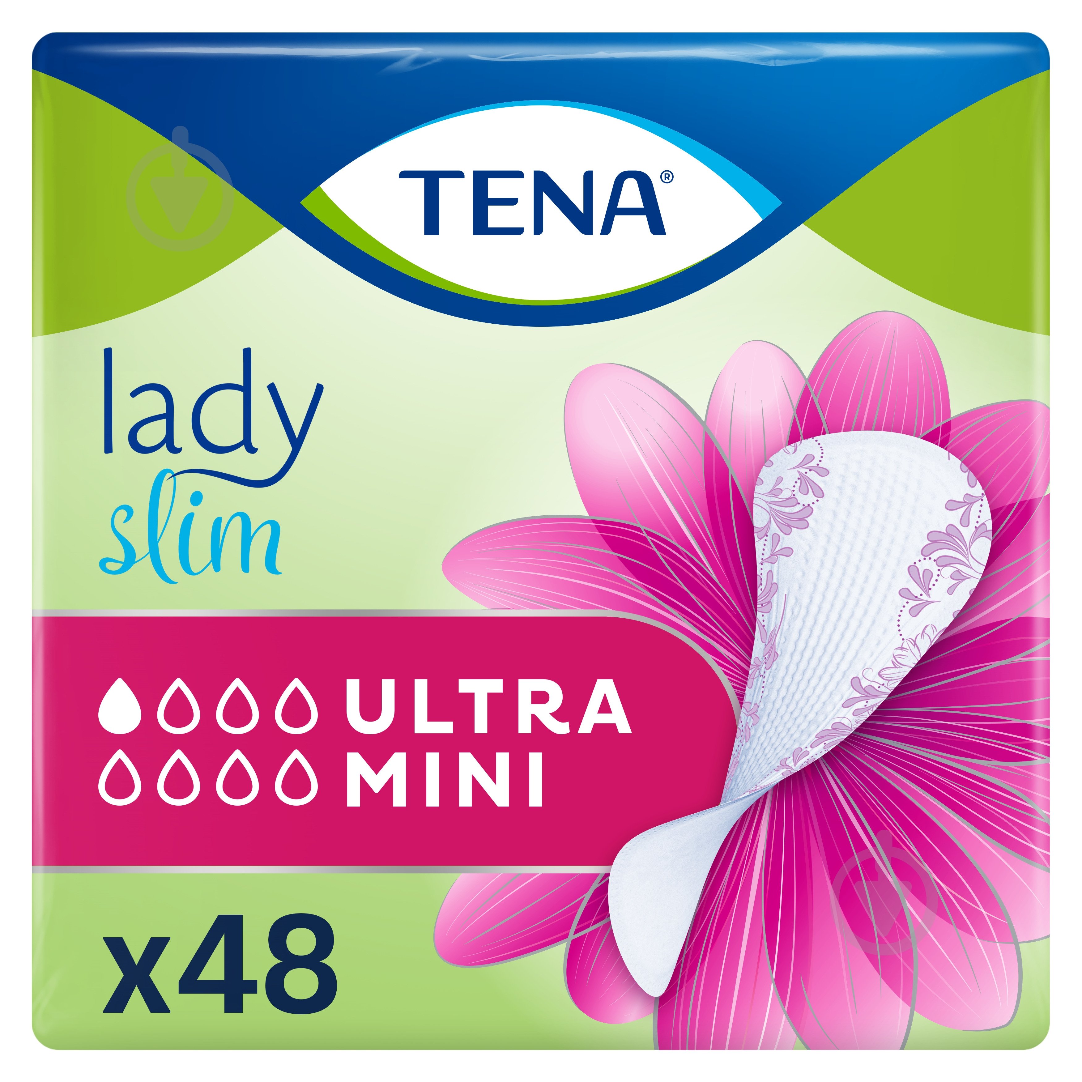 Прокладки урологічні TENA Lady Slim Ultra Mini 48 шт. - фото 1 Прокладки урологічні TENA Lady Slim Ultra Mini 48 шт. - фото 1