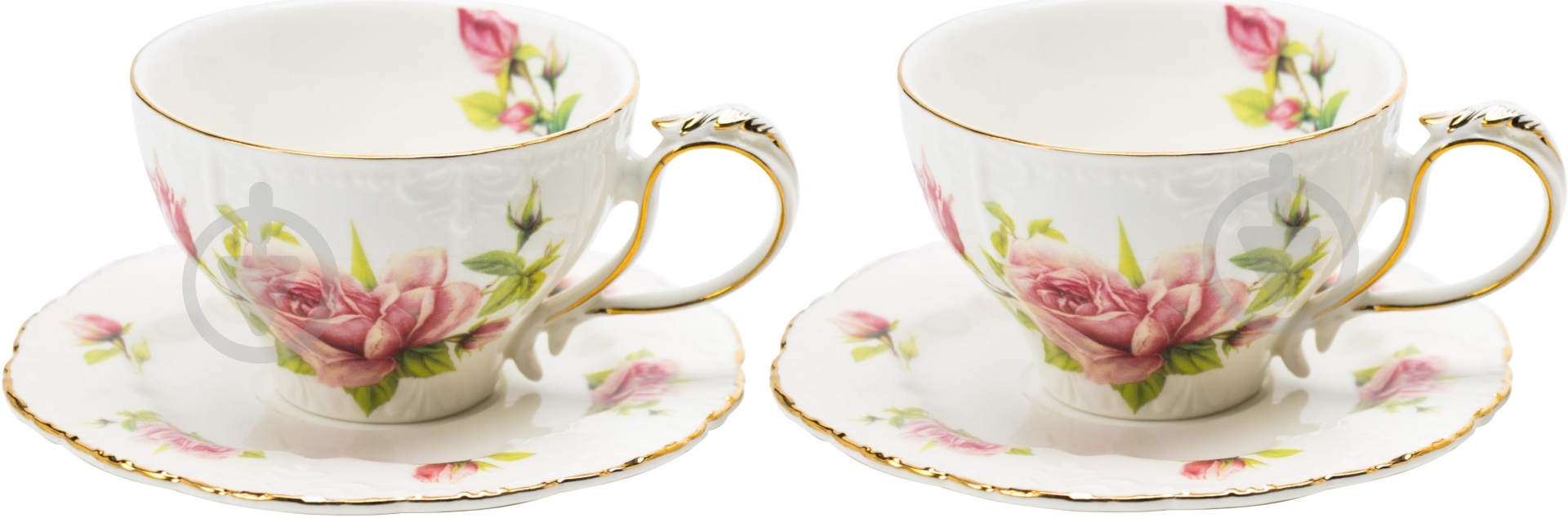 Набор кофейный Lefard Роза 4 предмета на 2 персоны - фото 1 Набор кофейный Lefard Роза 4 предмета на 2 персоны - фото 1