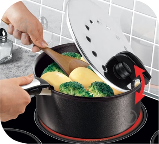 Крышка Tefal Ingenio 20/28 см L9939822 - фото 7 Крышка Tefal Ingenio 20/28 см L9939822 - фото 7