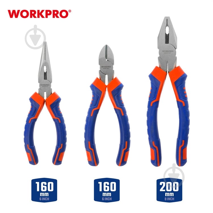 Набор инструментов WORKPRO Ni-Fe PRO 3 шт. WP201007 - фото 3 Набор инструментов WORKPRO Ni-Fe PRO 3 шт. WP201007 - фото 3