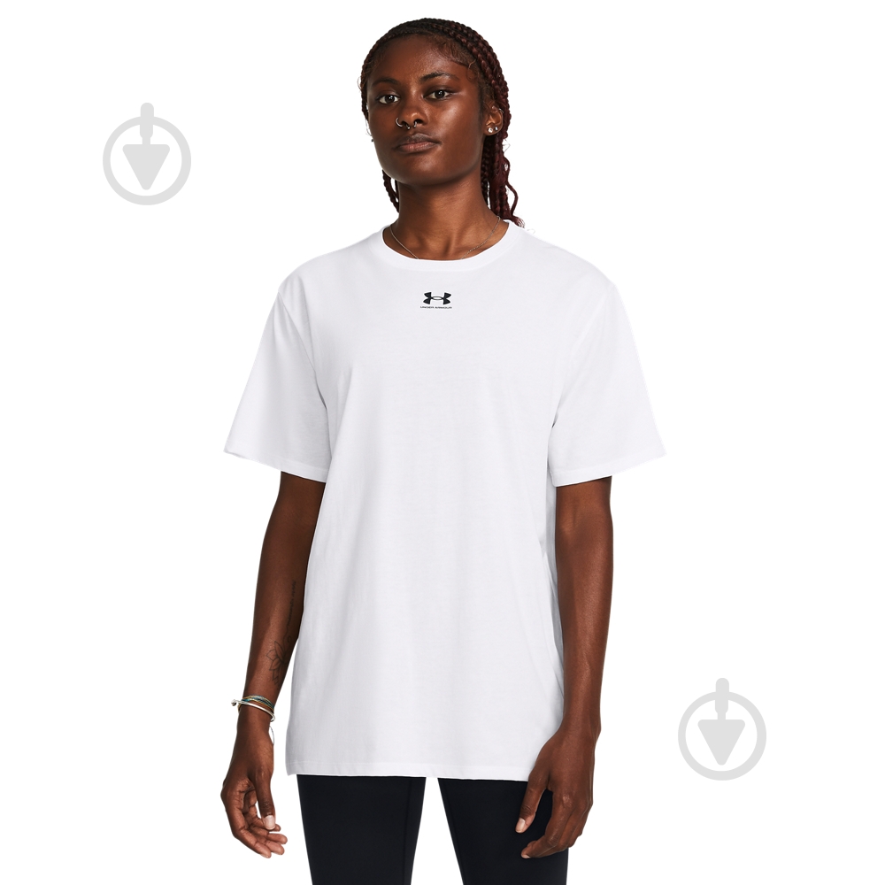 Футболка Under Armour Campus Oversize SS 1387193-100 р.XL белый - фото 1