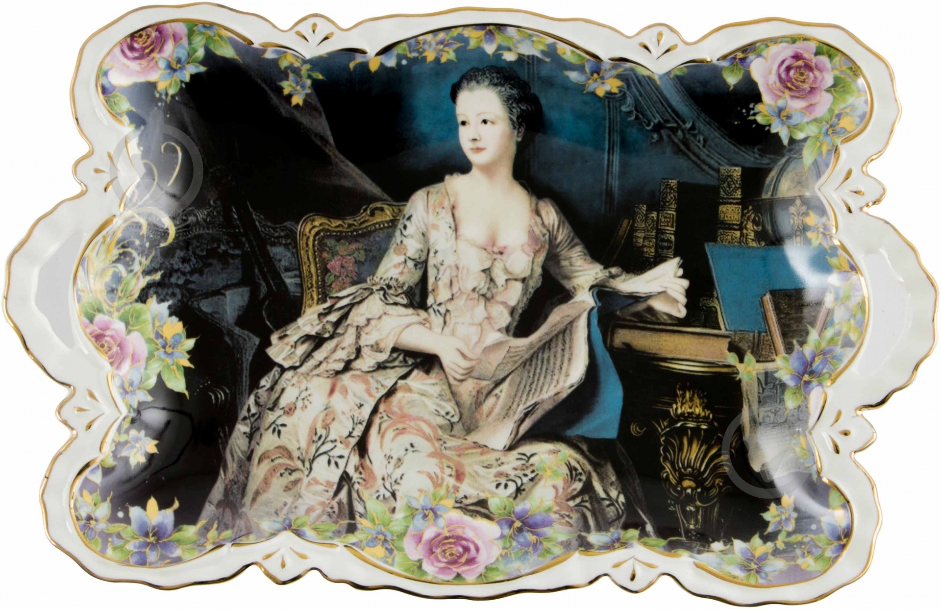 Блюдо сервировочное Lefard Маркіза 34 см - фото 1