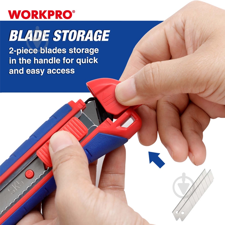 Нож сегментный WORKPRO WP212009 - фото 8