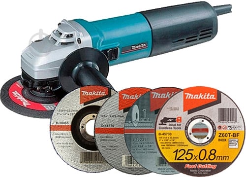 Болгарка (угловая шлифмашина) Makita SET-9565CVR болгарка 9565CVR + диска - фото 1