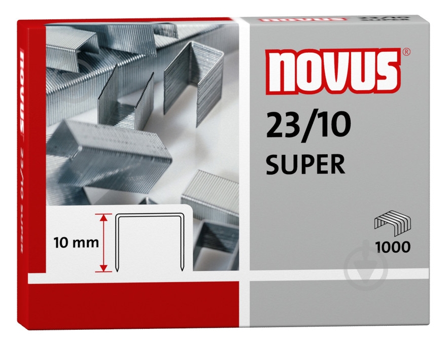 Скоба для степлера № 23/10 SUPER 042-0531 Novus - фото 1 Скоба для степлера № 23/10 SUPER 042-0531 Novus - фото 1
