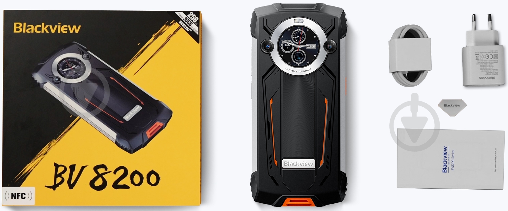 Смартфон Blackview BV8200 12/256GB black/green (BV8200_GN) - фото 7