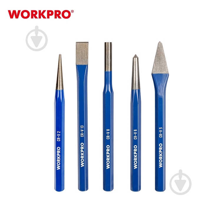 Набор зубил и пробойников WORKPRO WP201303 - фото 2