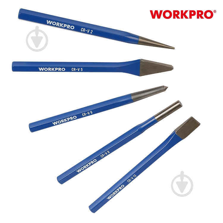 Набор зубил и пробойников WORKPRO WP201303 - фото 4