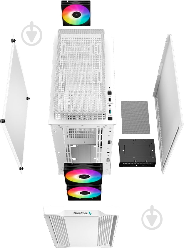 Корпус Deepcool CC360 ARGB без БЖ (R-CC360-WHAPM3-G-1) White - фото 12