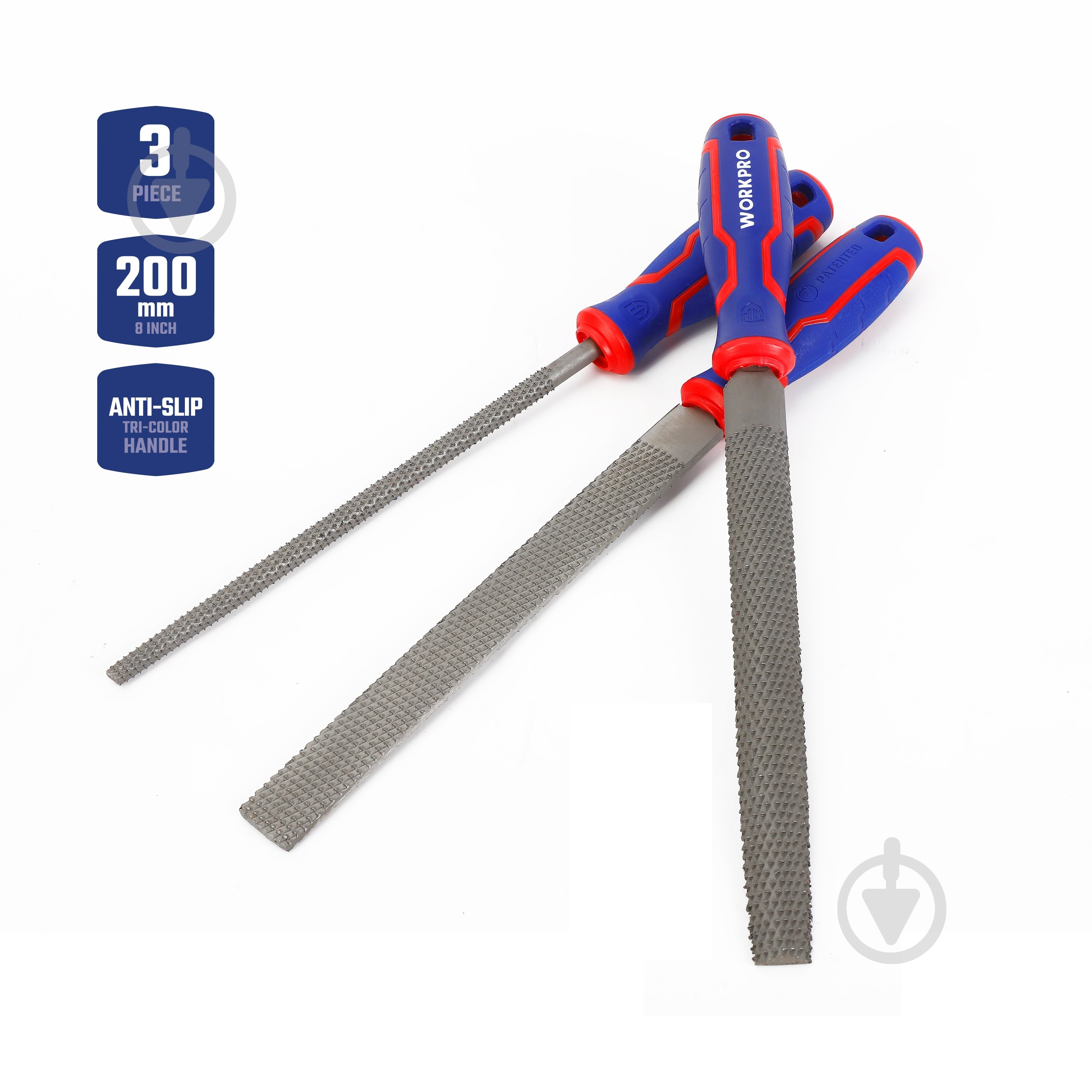 Набор рашпилей WORKPRO 3 шт. WP201703 - фото 2